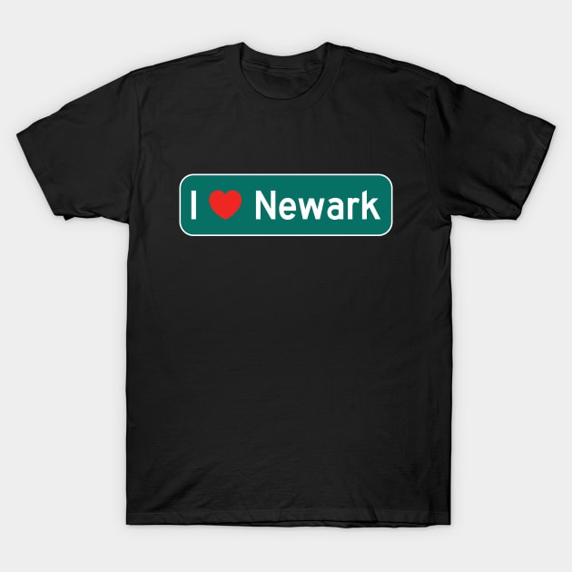 I Love Newark! T-Shirt by MysticTimeline